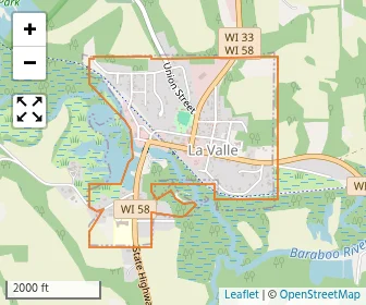 Area schools map